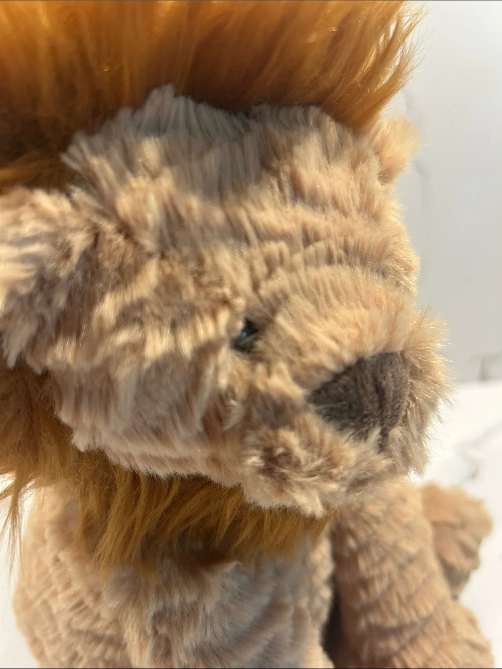Jellycat London Fuddlewuddle Beige and Golden Brown Plush Lion